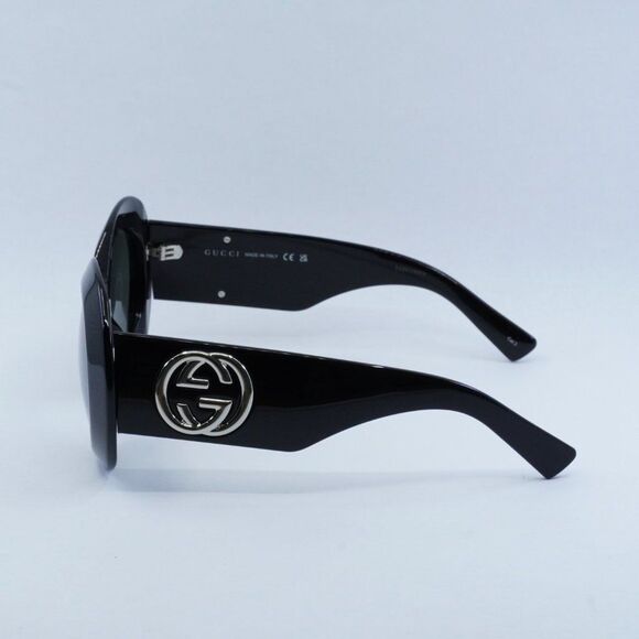 NEW GUCCI GG1647S 007 BLACK GREY SUNGLASSES - Picture 6 of 11
